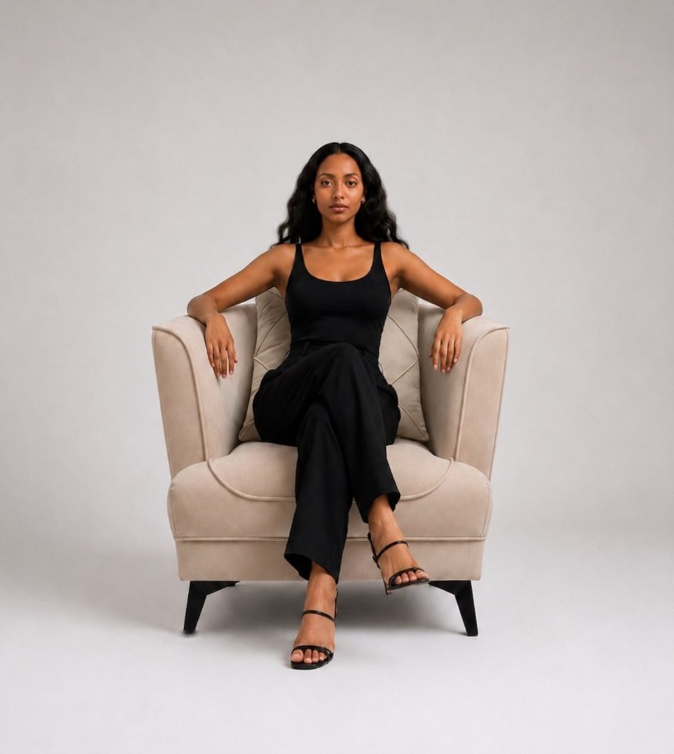Shell Bouclé Armchair