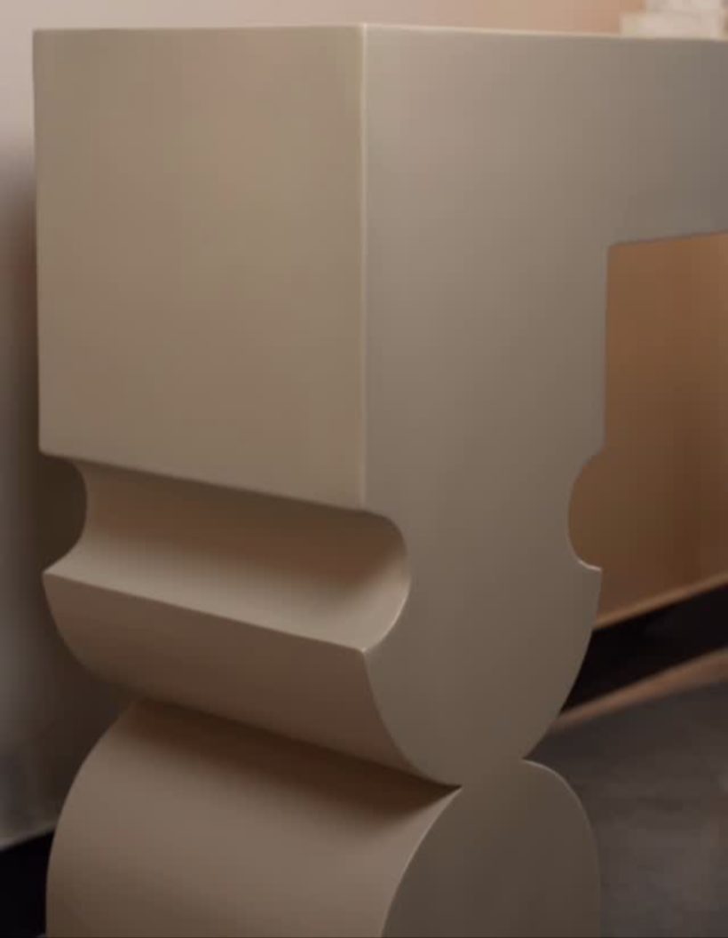 Sculpted Console Table